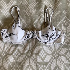 Marble bikini top